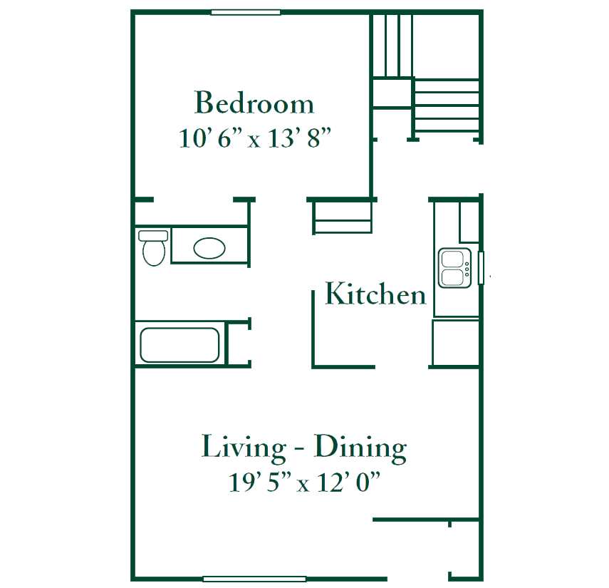 1 Bedroom 1 Bath