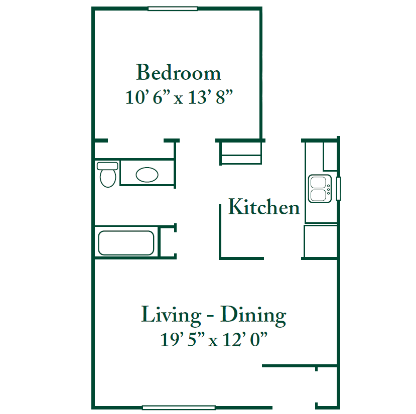 1 Bedroom 1 Bath