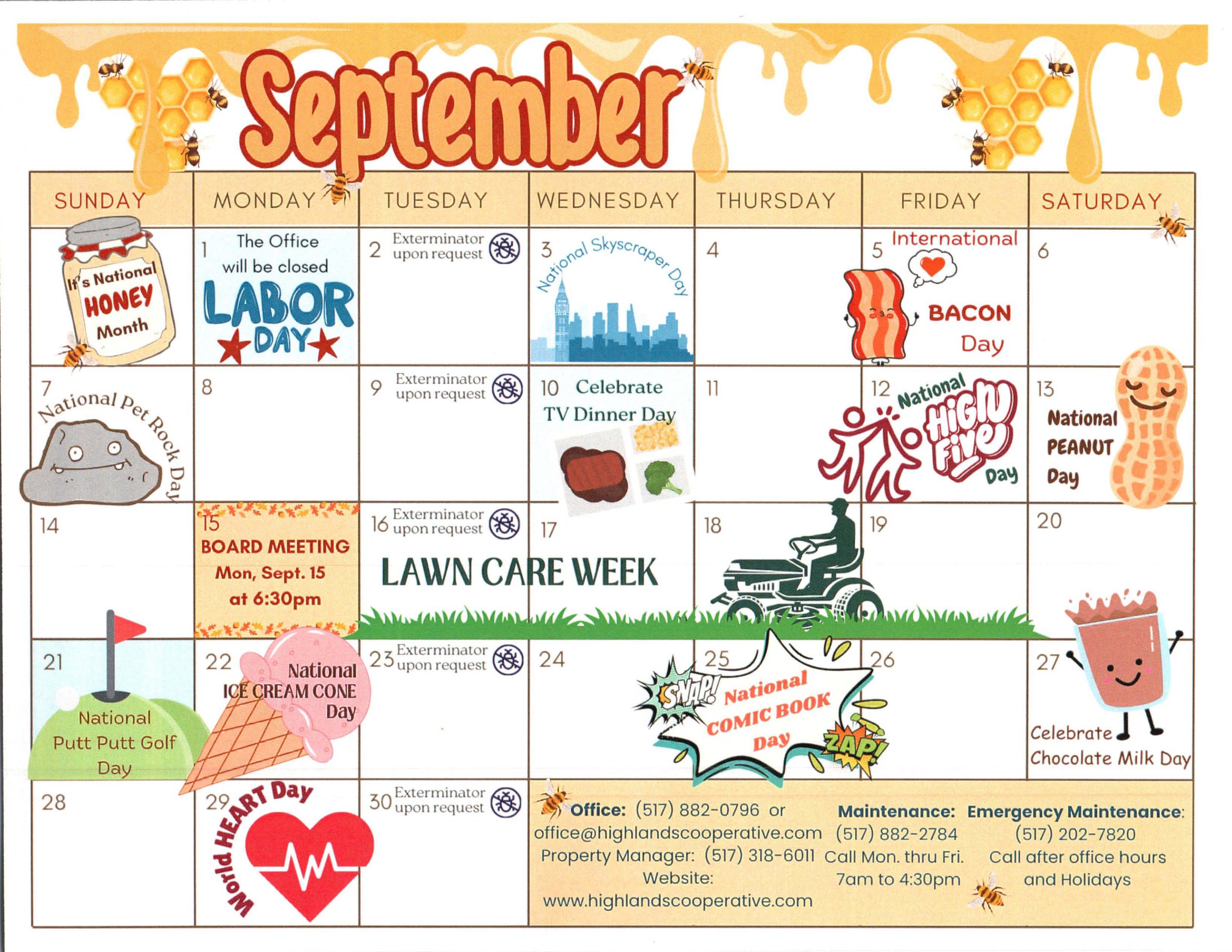 september calendar